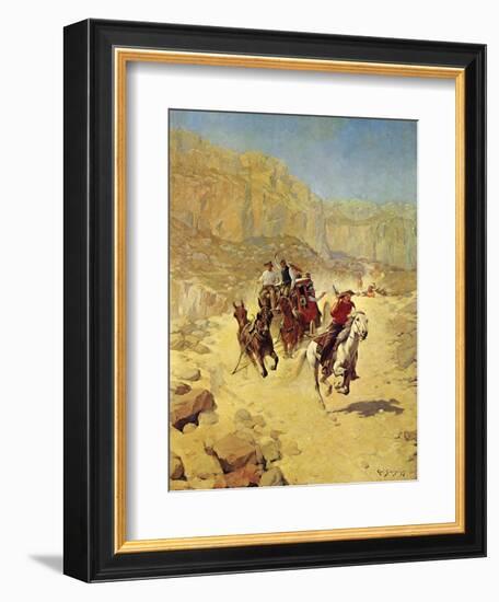 Saving the Mail-Charles Shreyvogel-Framed Art Print