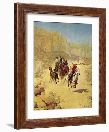 Saving the Mail-Charles Shreyvogel-Framed Art Print