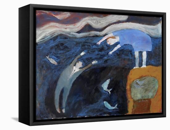 Saving the Man from the Sea, 2003-Susan Bower-Framed Premier Image Canvas