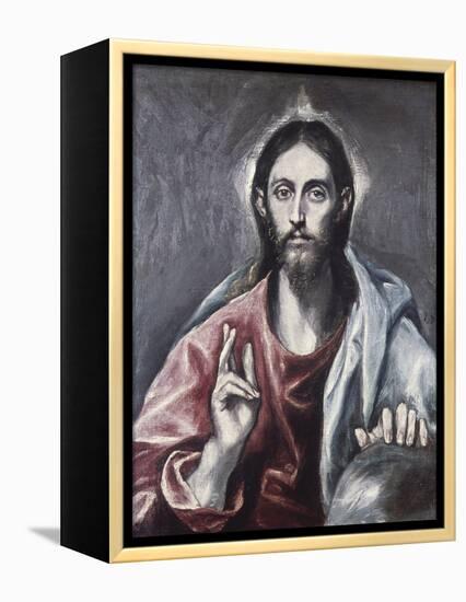 Savior of the World-El Greco-Framed Premier Image Canvas