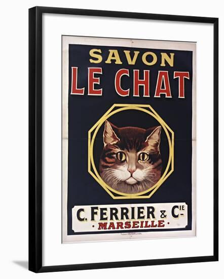 Savon Le Chat Black-Vintage Apple Collection-Framed Giclee Print