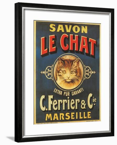 Savon Le Chat-null-Framed Giclee Print