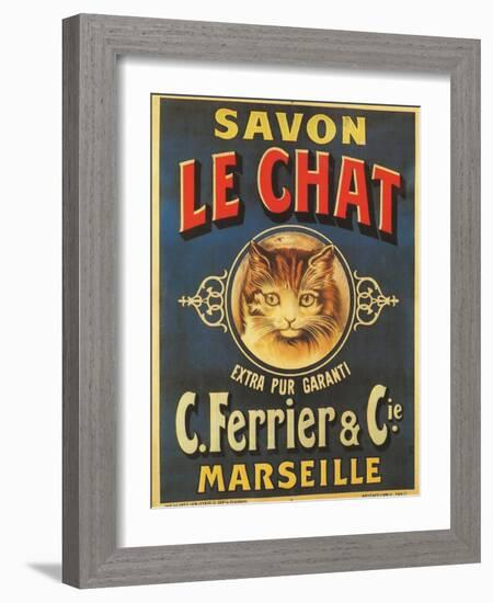 Savon Le Chat-null-Framed Giclee Print