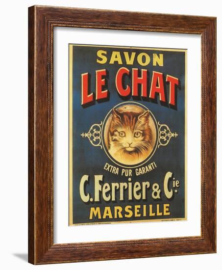 Savon Le Chat-null-Framed Giclee Print