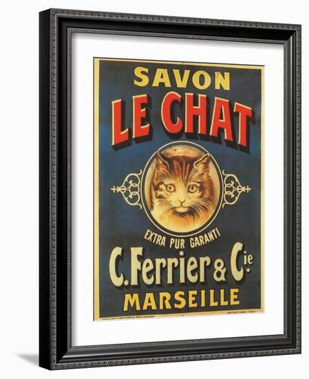 Savon Le Chat-null-Framed Giclee Print