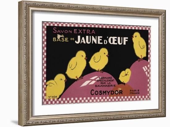 Savon Yellow Chicks-null-Framed Giclee Print