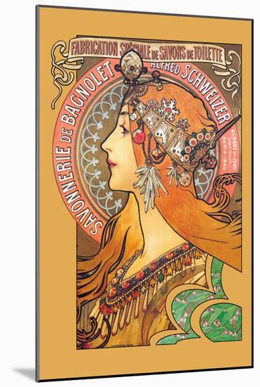 Savonnerie de Bagnolet-Alphonse Mucha-Mounted Art Print