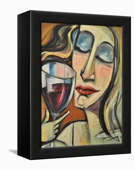 Savoring the First Sip-Tim Nyberg-Framed Premier Image Canvas