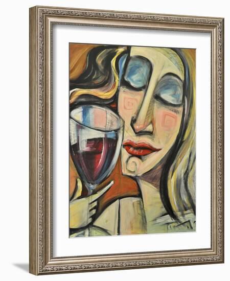 Savoring the First Sip-Tim Nyberg-Framed Giclee Print