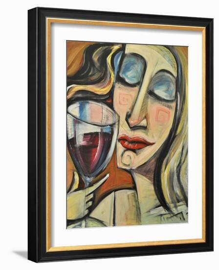 Savoring the First Sip-Tim Nyberg-Framed Giclee Print