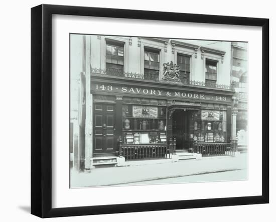 Savory and Moores Pharmacy, 143 New Bond Street, London, 1912-null-Framed Photographic Print