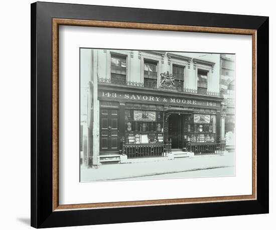 Savory and Moores Pharmacy, 143 New Bond Street, London, 1912-null-Framed Photographic Print