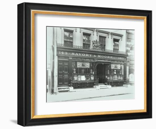 Savory and Moores Pharmacy, 143 New Bond Street, London, 1912-null-Framed Photographic Print