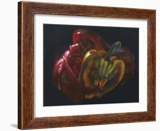 Savory Peppers-Barbara Keith-Framed Giclee Print