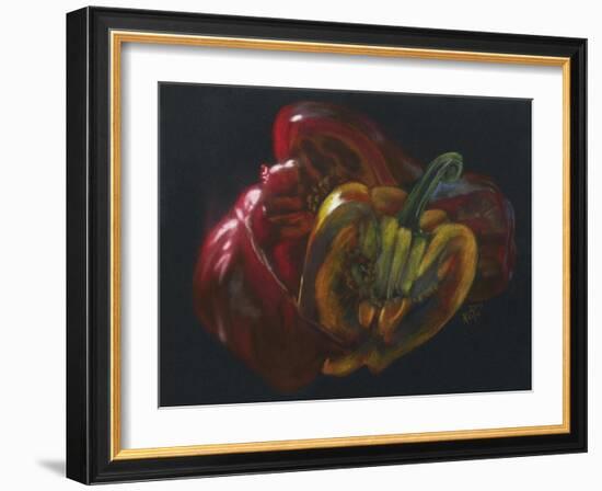 Savory Peppers-Barbara Keith-Framed Giclee Print