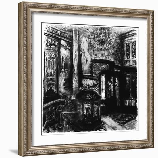 Savoy Shadows, Study for Savoy Interior, 2010-Lee Campbell-Framed Giclee Print