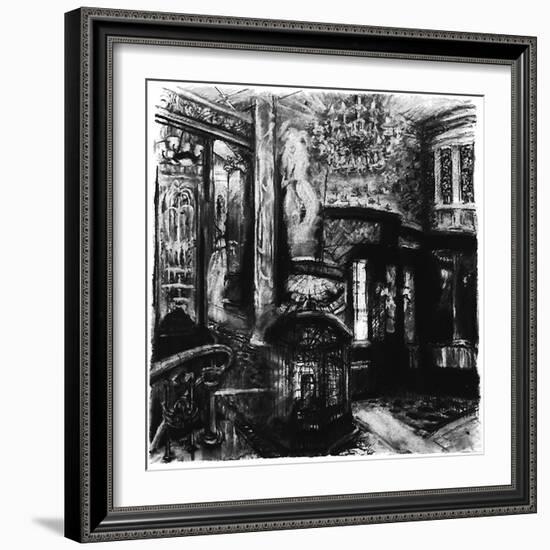 Savoy Shadows, Study for Savoy Interior, 2010-Lee Campbell-Framed Giclee Print