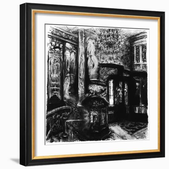 Savoy Shadows, Study for Savoy Interior, 2010-Lee Campbell-Framed Giclee Print