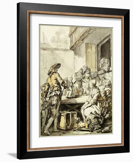 Savoyard with a Dancing Doll-Jean-Baptiste Greuze-Framed Giclee Print