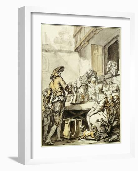 Savoyard with a Dancing Doll-Jean-Baptiste Greuze-Framed Giclee Print