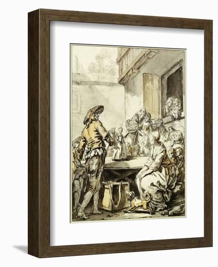 Savoyard with a Dancing Doll-Jean-Baptiste Greuze-Framed Giclee Print