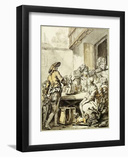 Savoyard with a Dancing Doll-Jean-Baptiste Greuze-Framed Giclee Print