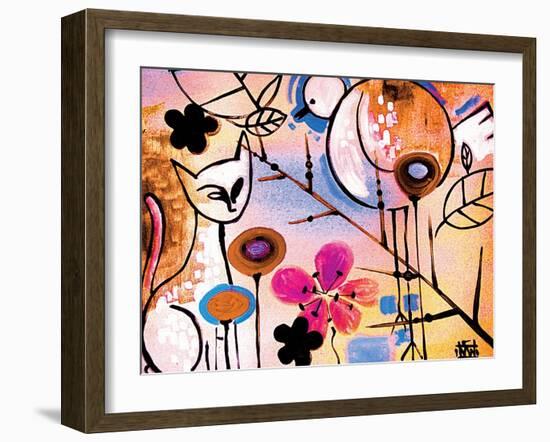 Savvy Cat-Natasha Wescoat-Framed Giclee Print