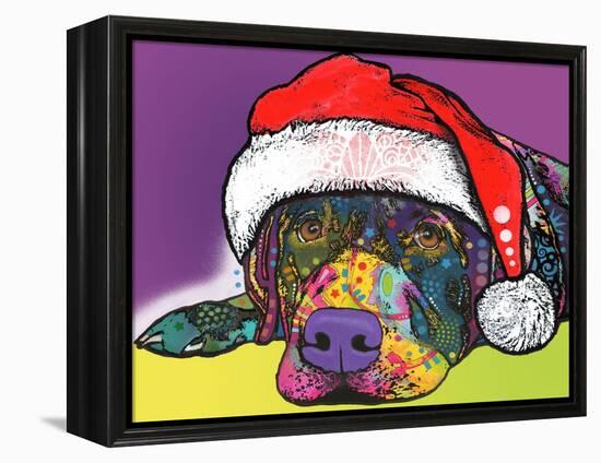 Savvy Labrador Christmas-Dean Russo-Framed Premier Image Canvas