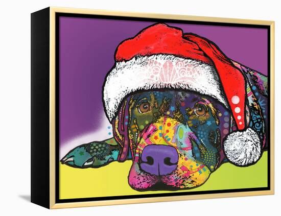 Savvy Labrador Christmas-Dean Russo-Framed Premier Image Canvas