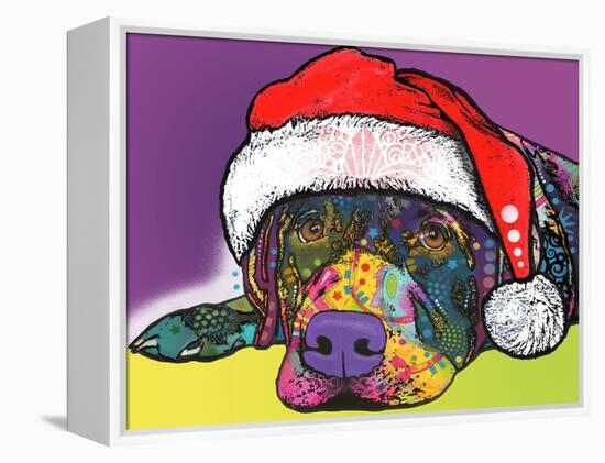 Savvy Labrador Christmas-Dean Russo-Framed Premier Image Canvas