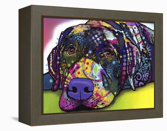 Savvy Labrador-Dean Russo-Framed Premier Image Canvas