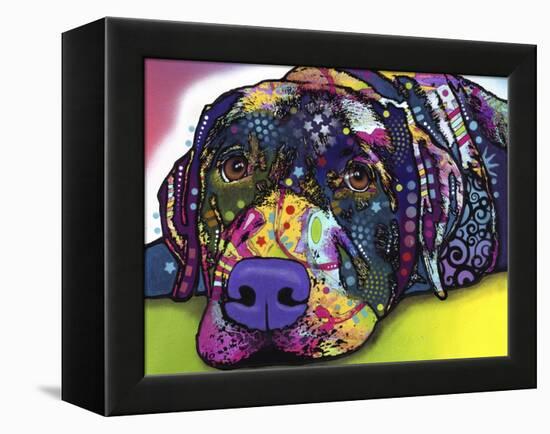 Savvy Labrador-Dean Russo-Framed Premier Image Canvas