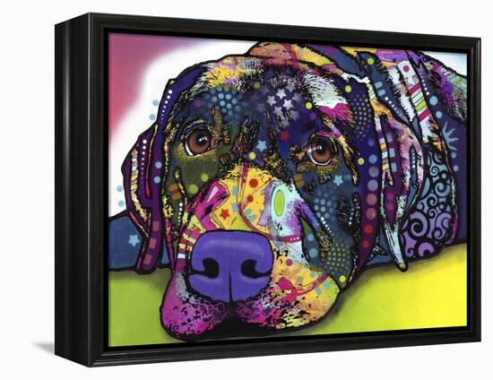 Savvy Labrador-Dean Russo-Framed Premier Image Canvas