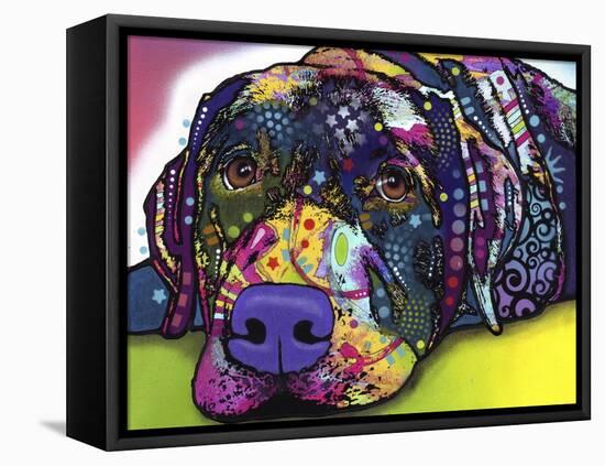 Savvy Labrador-Dean Russo-Framed Premier Image Canvas