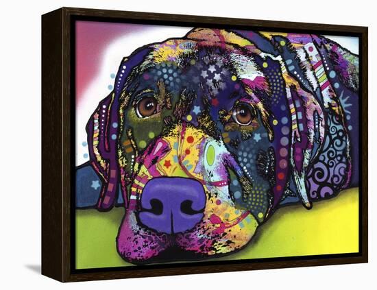 Savvy Labrador-Dean Russo-Framed Premier Image Canvas