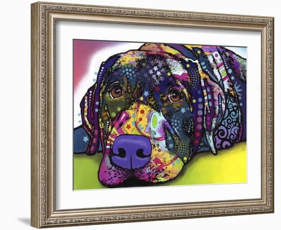 Savvy Labrador-Dean Russo-Framed Giclee Print