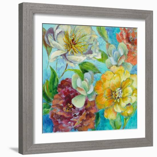 Savvy with Succulents-Lanie Loreth-Framed Art Print