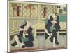 Sawamura Tossho II as Kinohei and Ichimura Kakitsu I as Kippei, May 1865-Toyohara Kunichika-Mounted Giclee Print