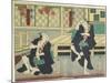 Sawamura Tossho II as Kinohei and Ichimura Kakitsu I as Kippei, May 1865-Toyohara Kunichika-Mounted Premium Giclee Print