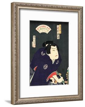 Sawamura Tossho No Shirai Gonpachi-Toyohara Kunichika-Framed Giclee Print