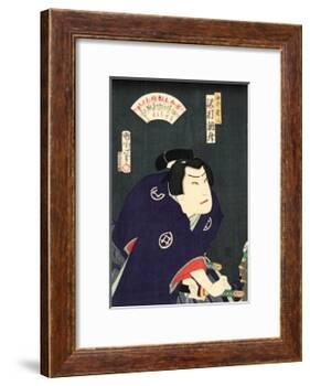 Sawamura Tossho No Shirai Gonpachi-Toyohara Kunichika-Framed Giclee Print