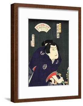 Sawamura Tossho No Shirai Gonpachi-Toyohara Kunichika-Framed Giclee Print