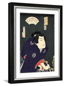 Sawamura Tossho No Shirai Gonpachi-Toyohara Kunichika-Framed Giclee Print