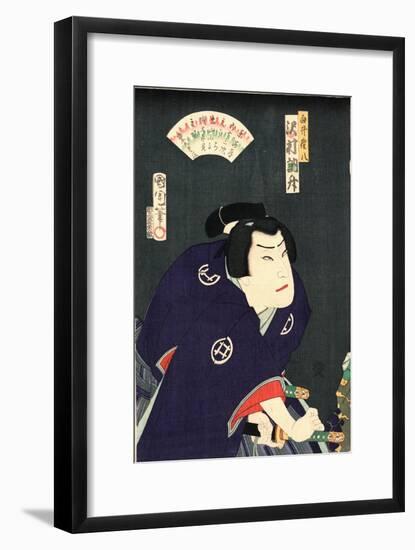 Sawamura Tossho No Shirai Gonpachi-Toyohara Kunichika-Framed Giclee Print