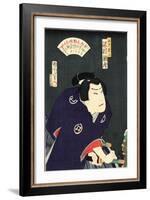 Sawamura Tossho No Shirai Gonpachi-Toyohara Kunichika-Framed Giclee Print
