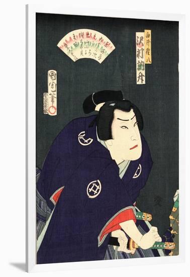 Sawamura Tossho No Shirai Gonpachi-Toyohara Kunichika-Framed Giclee Print