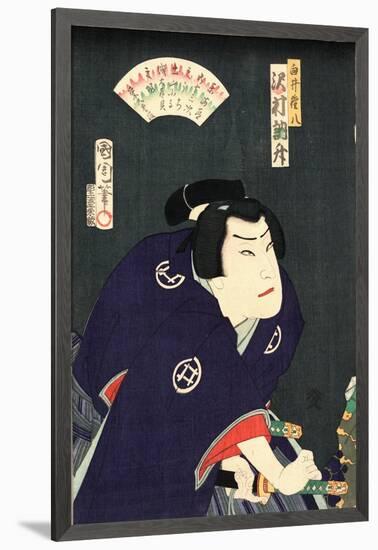 Sawamura Tossho No Shirai Gonpachi-Toyohara Kunichika-Framed Giclee Print