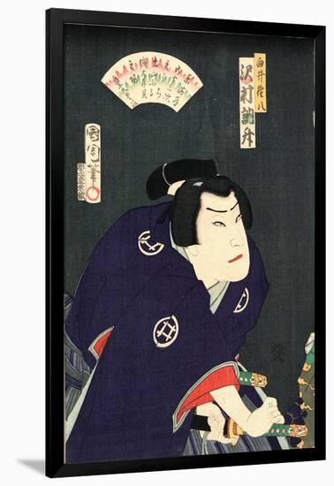 Sawamura Tossho No Shirai Gonpachi-Toyohara Kunichika-Framed Giclee Print