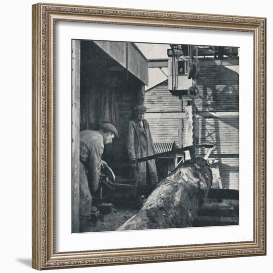 'Sawing timber', 1941-Cecil Beaton-Framed Photographic Print