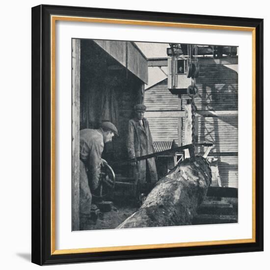 'Sawing timber', 1941-Cecil Beaton-Framed Photographic Print